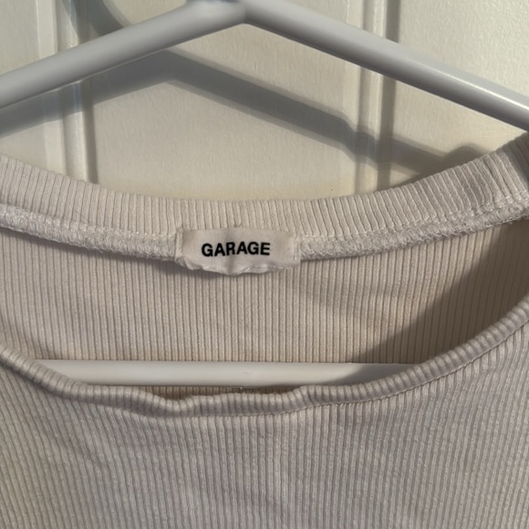 Garage Ribbed White Tee - Picture 3 of 3